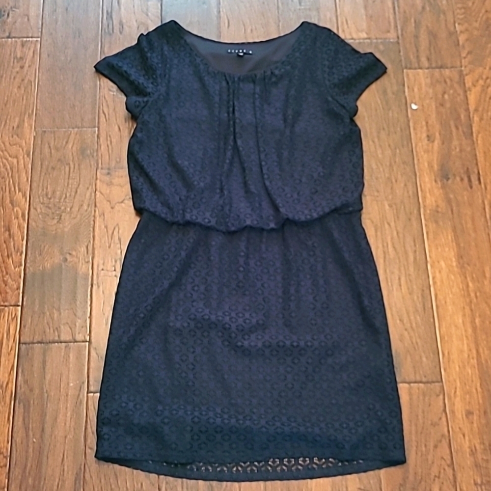 Tiana B black lace overlay dress size 14